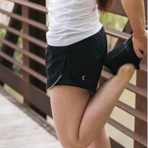 Zyia black mesh energy shorts